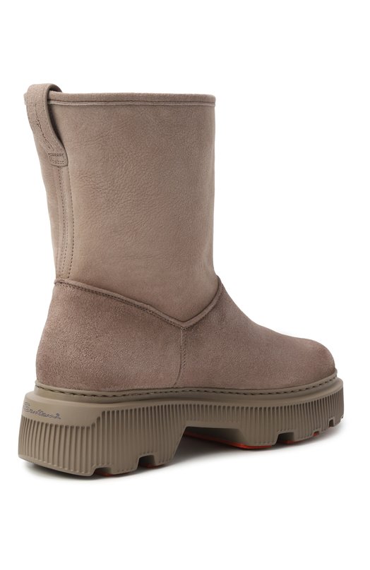 Замшевые полусапоги Santoni WTCG71965GA2ARYH Бежевый  WTCG71965GA2ARYH Фото 5