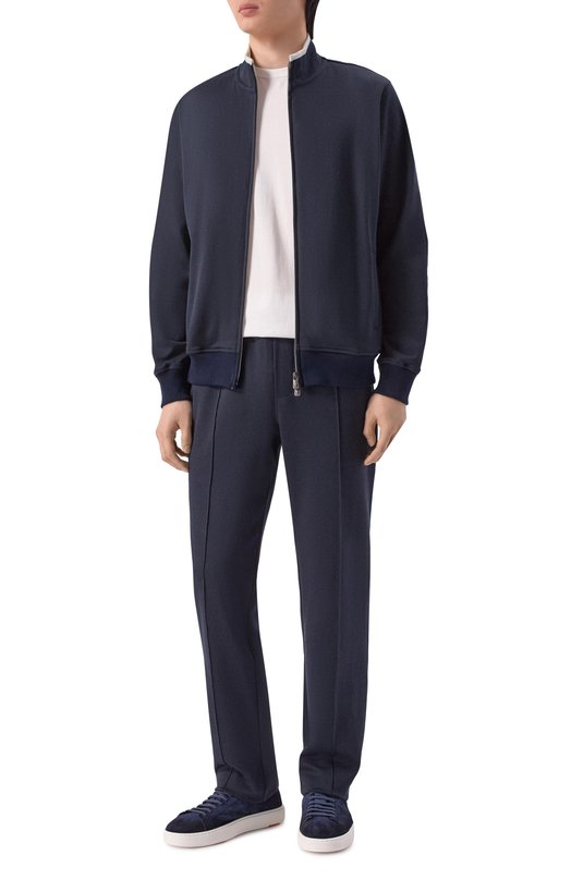 Толстовка из хлопка и шелка Capobianco 20M452.DS00._001 Синий  20M452.DS00._001 Фото 2