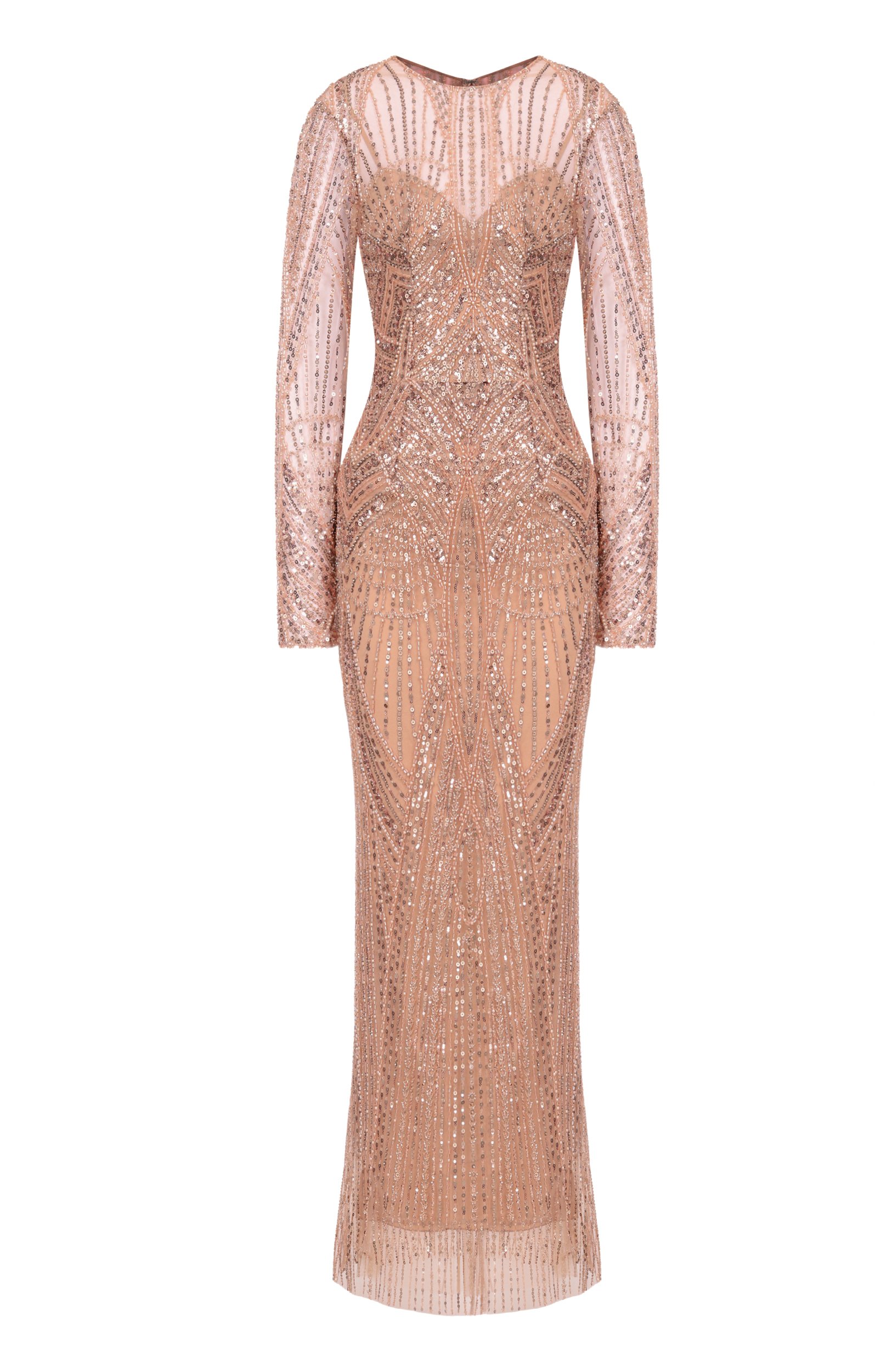 Платье с отделкой бисером ZUHAIR MURAD, арт. PDR26041/TUEM025, фото 1