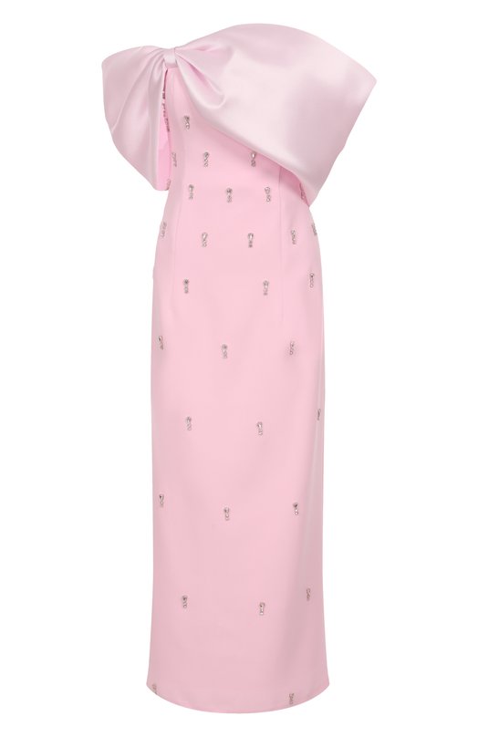 Платье с отделкой стразами Sasha Kim УТ-00001742 Розовый УТ-00001742