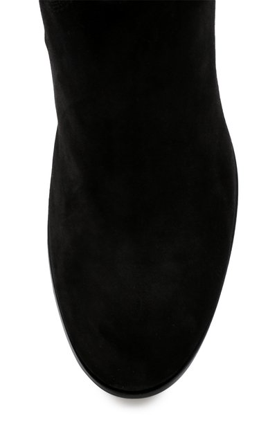 Замшевые ботфорты на низком каблуке SANTONI, арт. WSEH57519BJ2GAEAN01, фото 5