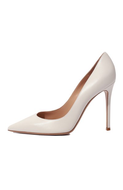 Кожаные туфли gianvito 105 GIANVITO ROSSI белого цвета по цене 89950 руб., арт. G28470.15RIC.NAPBIAN, фото 4 Кожаные туфли gianvito 105 GIANVITO ROSSI, арт. G28470.15RIC.NAPBIAN, фото 4