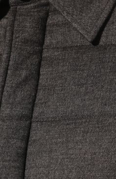 Мужская утепленная куртка COLOMBO серого цвета, арт. GC00460/5836-10 | Фото 5 (Кросс-КТ: Куртка; Мужское Кросс-КТ: шерсть и кашемир, утепленные куртки; Материал внешний: Шерсть, Кашемир; Рукава: Длинные; Материал сплава: Проставлено; Материал подклада: Синтетический материал; Драгоценные камни: Проставлено; Длина (верхняя одежда): Короткие; Стили: Кэжуэл)