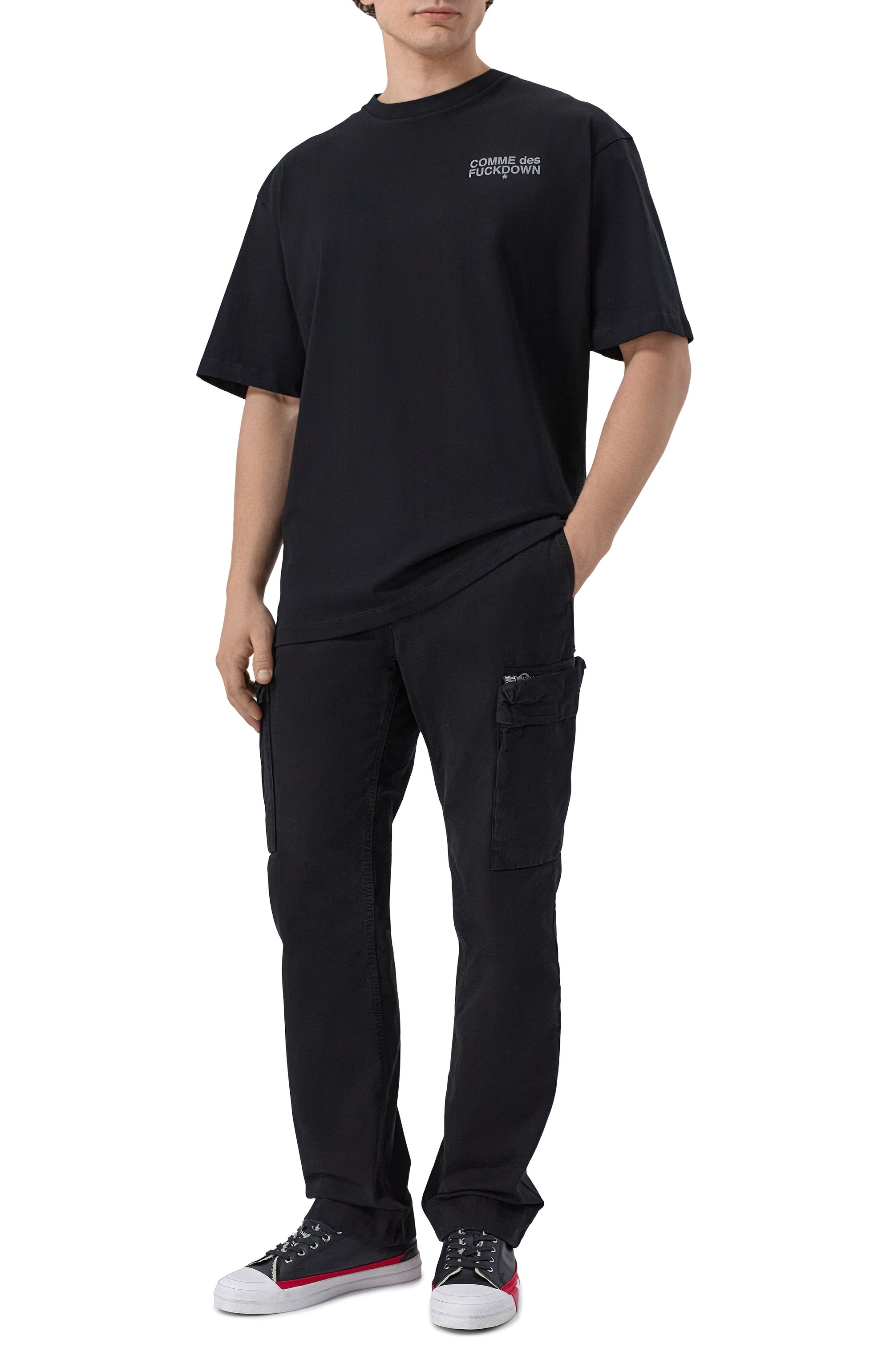 Хлопковая футболка COMME DES FUCKDOWN, арт. CFABM01998, фото 2