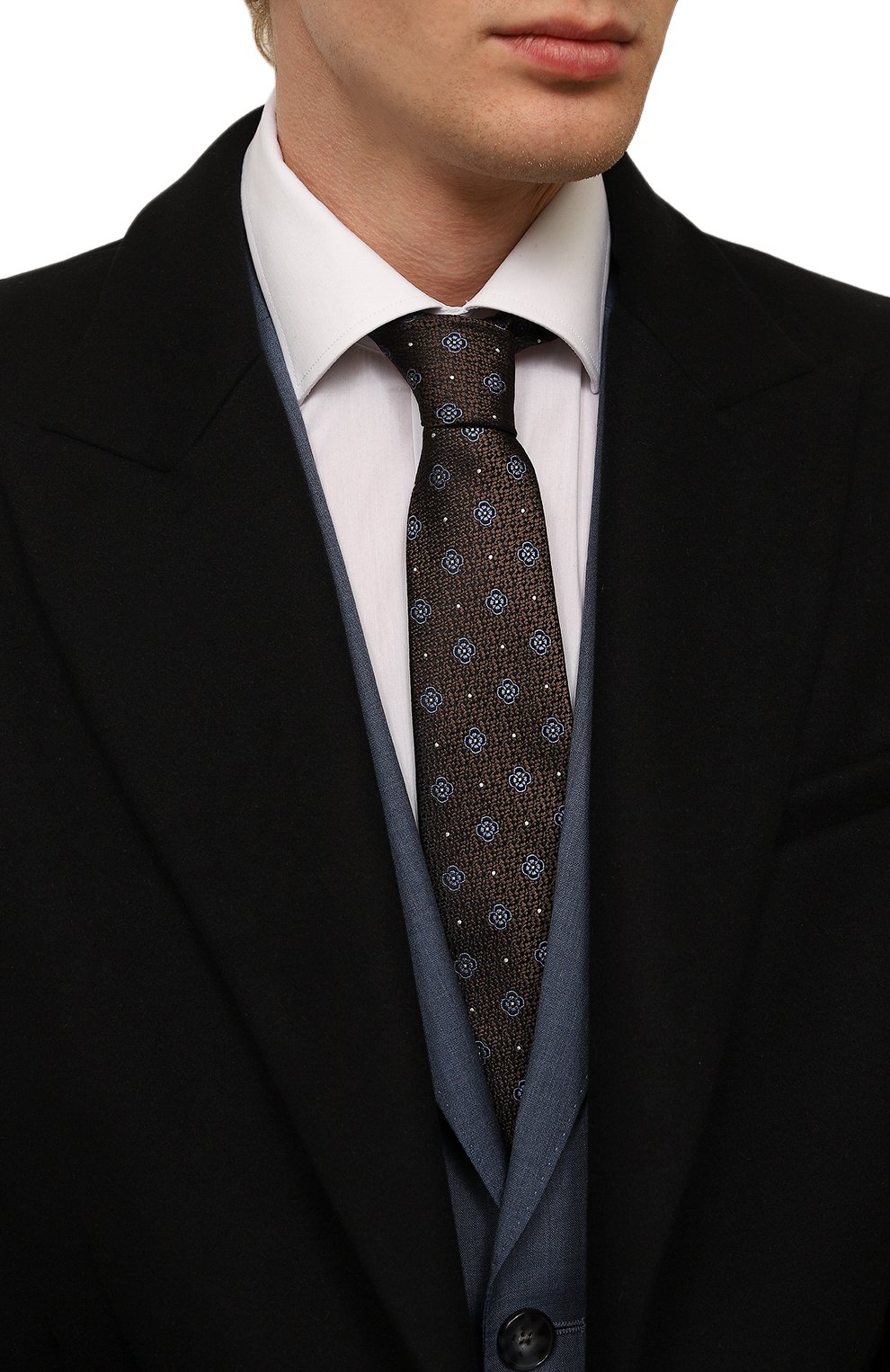 Шелковый галстук KITON, арт. UCRVKPC08H01, фото 2