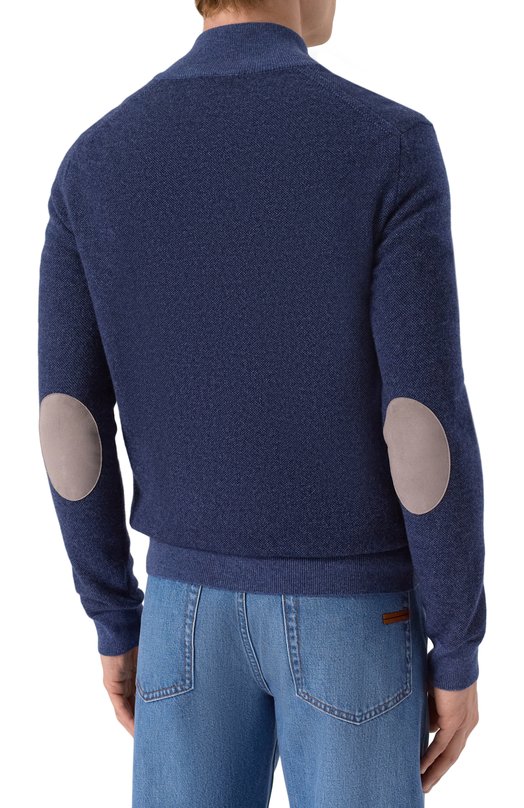 Кардиган из шерсти и кашемира Andrea Campagna M5625-9416 Синий  M5625-9416 Фото 4