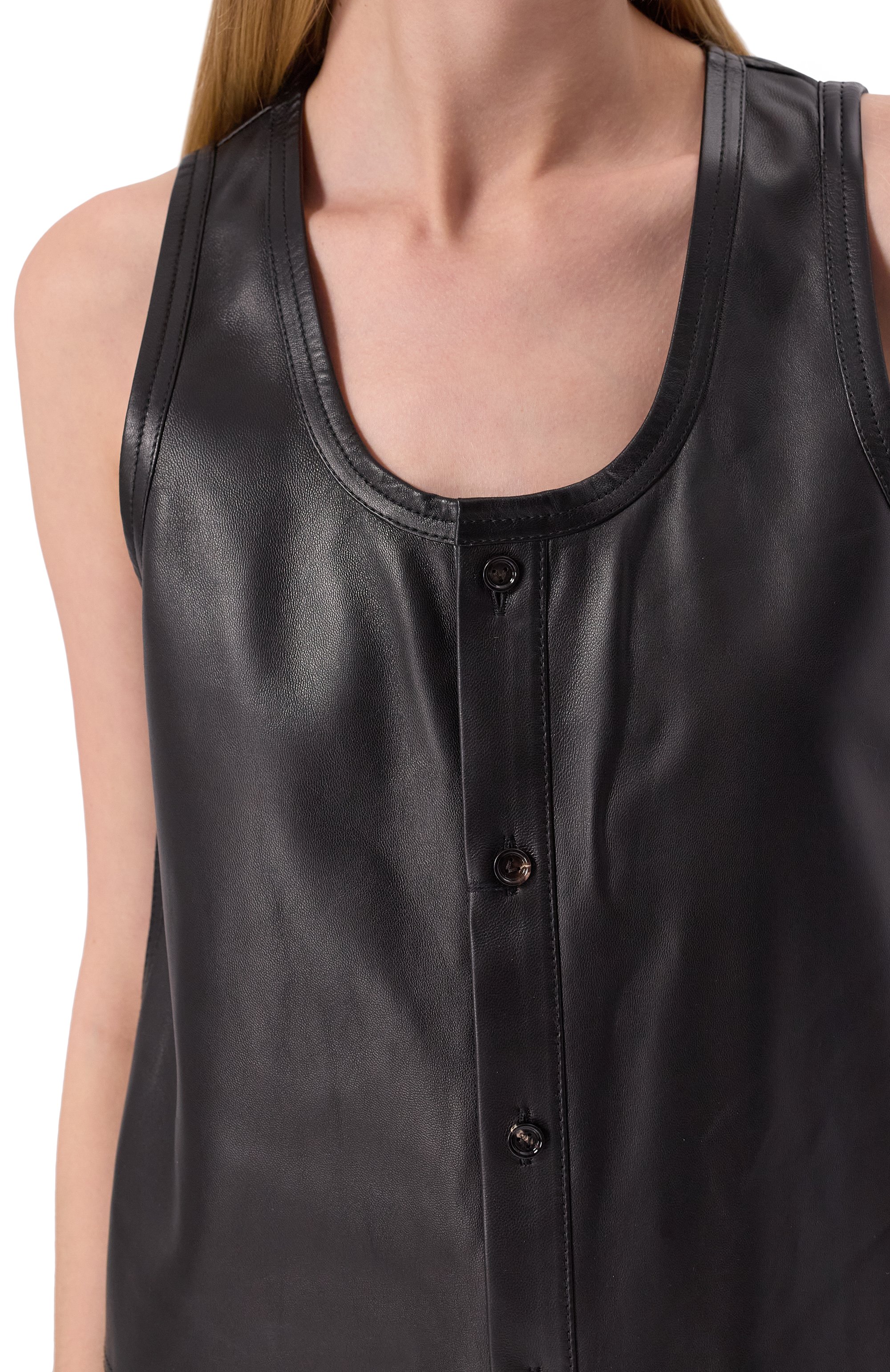 Кожаное платье BOTTEGA VENETA, арт. 816699/V3WT0, фото 5