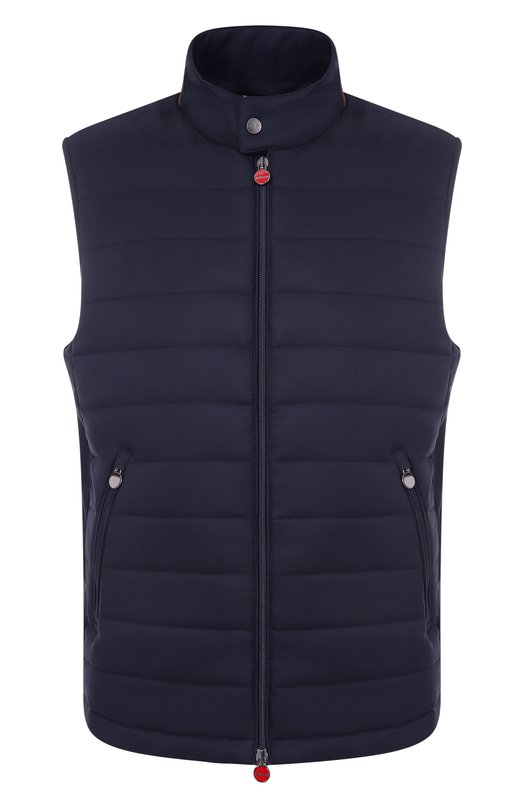 Утепленный жилет Kiton UW2195V0422H02/48-60 Синий UW2195V0422H02/48-60