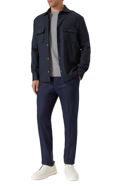 Шерстяные брюки CORNELIANI, арт. 264L19-2618801, фото 2