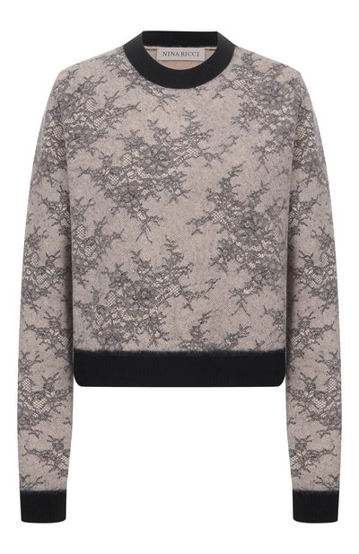 Женский шерстяной пуловер NINA RICCI, арт. 25AMPU009/ML0584
