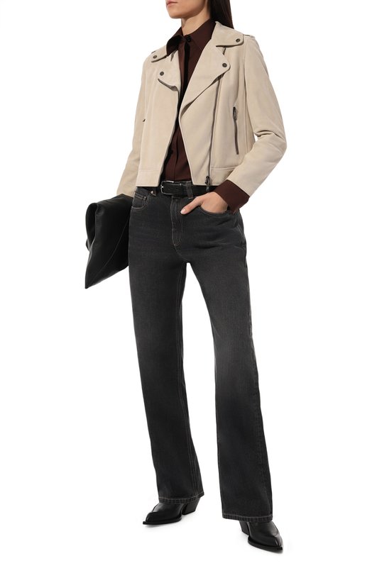 Замшевая куртка Brunello Cucinelli M0PCL2873P Бежевый  M0PCL2873P Фото 2