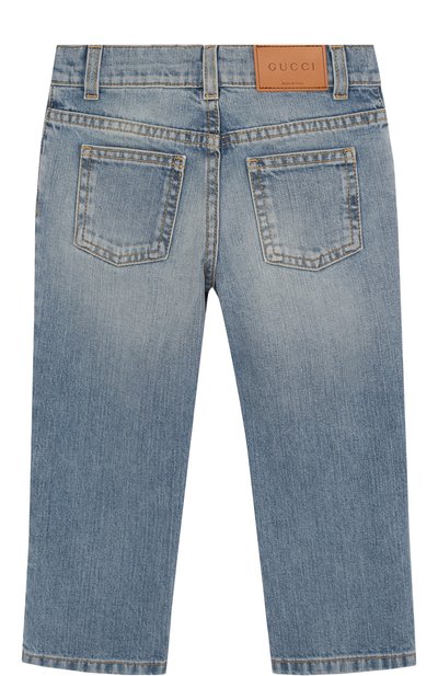 Джинсы с декоративными потертостями и вышивкой GUCCI, арт. 504725/XR990, фото 2