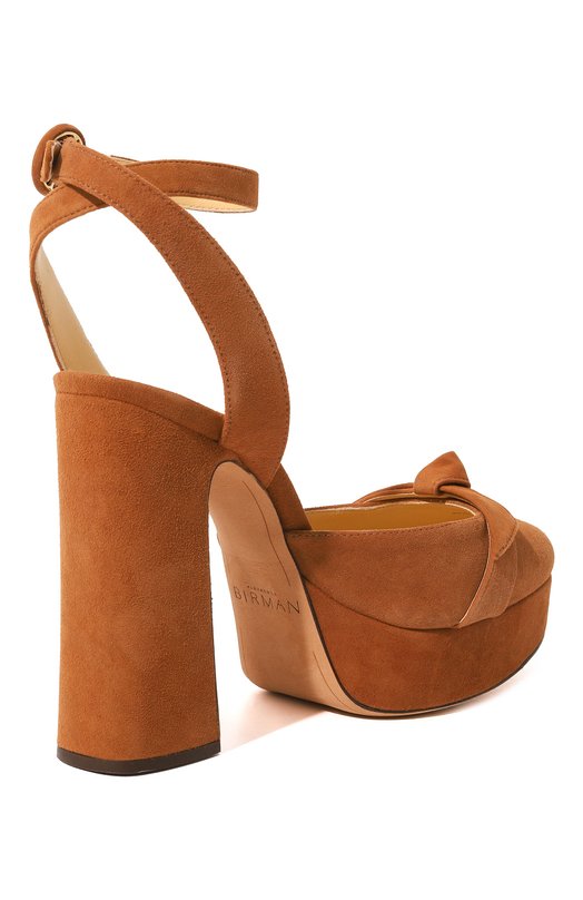 Замшевые туфли Alexandre Birman Коричневый, фото 5
