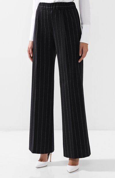 Шерстяные брюки с эластичным поясом KITON, арт. D46107K05I15, фото 3