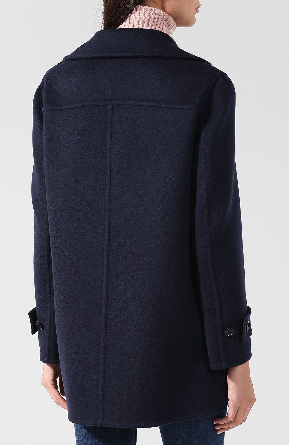 Однотонное кашемировое пальто с накладными карманами LORO PIANA, арт. FAI1799, фото 4