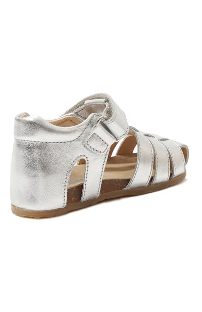 Кожаные сандалии FALCOTTO серебряного цвета по цене 9550 руб., арт. 1500736/16/18-26, фото 3 Кожаные сандалии FALCOTTO, арт. 1500736/16/18-26, фото 3