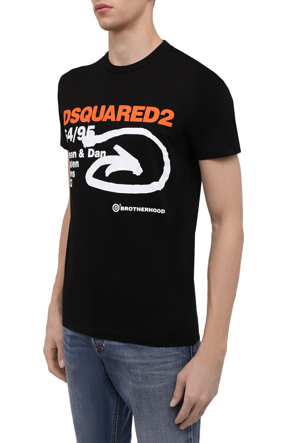 Хлопковая футболка DSQUARED2, арт. S74GD0990/S23009, фото 3
