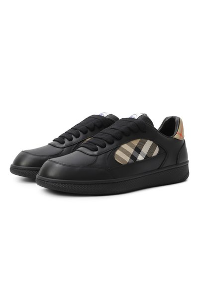 Мужские комбинированные кеды terrace BURBERRY, арт. 8108650