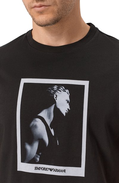 Хлопковая футболка EMPORIO ARMANI, арт. EM006931/AF23082, фото 5