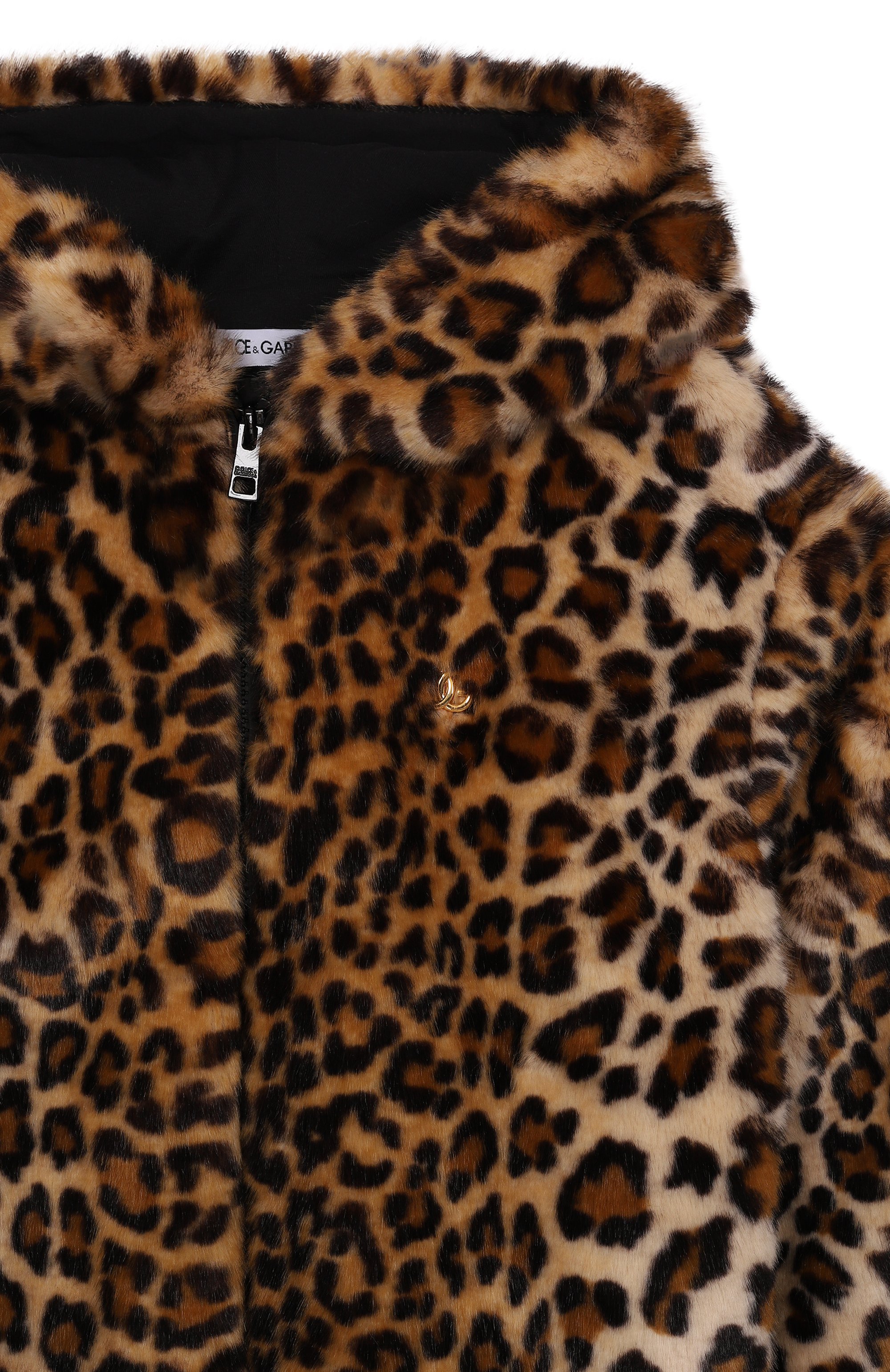 Шуба из экомеха DOLCE & GABBANA леопардового цвета по цене 120500 руб., арт. L52B09/FUPU8_001, фото 3 Шуба из экомеха DOLCE & GABBANA, арт. L52B09/FUPU8_001, фото 3