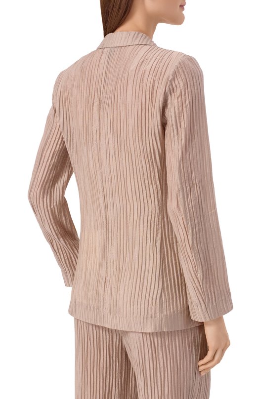 Жакет из лиоцелла Emporio Armani EW003445/AF20830 Бежевый  EW003445/AF20830 Фото 4