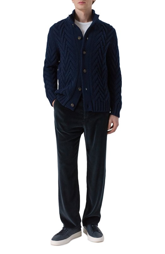 Вельветовые брюки Kiton UPLACRK0138H22 Чёрный  UPLACRK0138H22 Фото 2