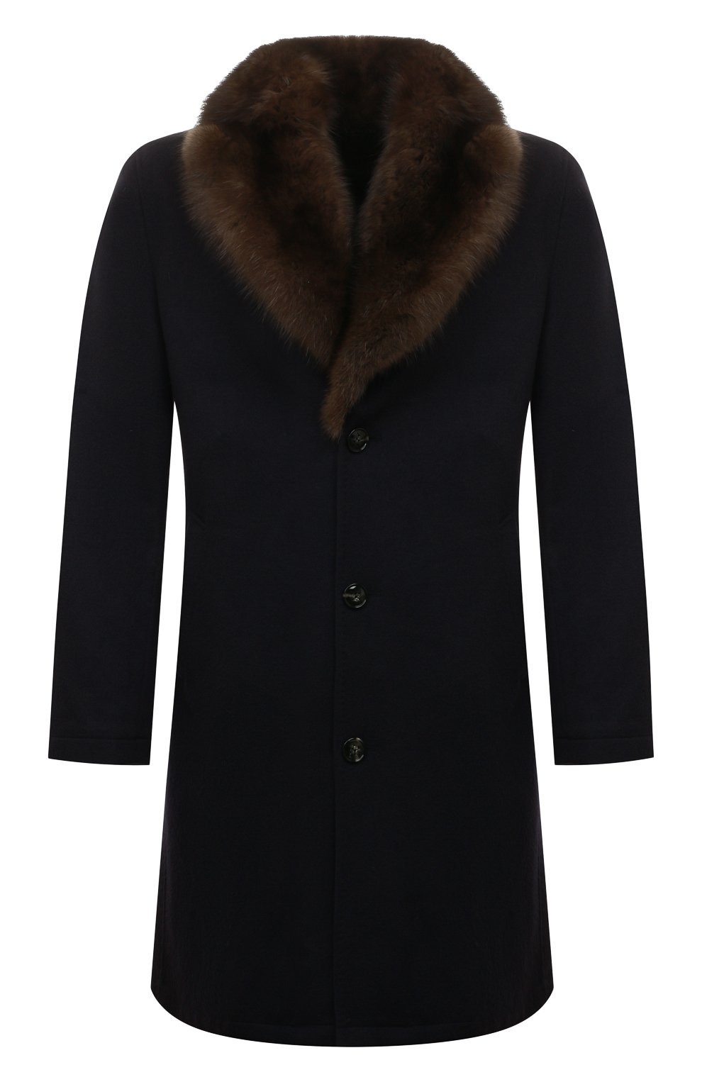 Кашемировое пальто с подкладкой из кролика и соболя KITON, арт. UW0618MV03S28, фото 1