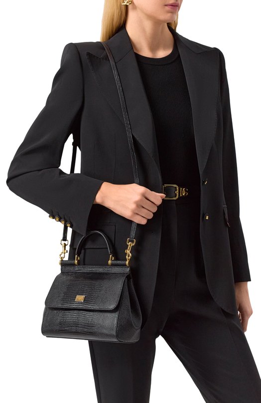 Сумка Sicily small Dolce & Gabbana BB9003_BE9003_BI9003/A1095_1 Чёрный  BB9003_BE9003_BI9003/A1095_1 Фото 2
