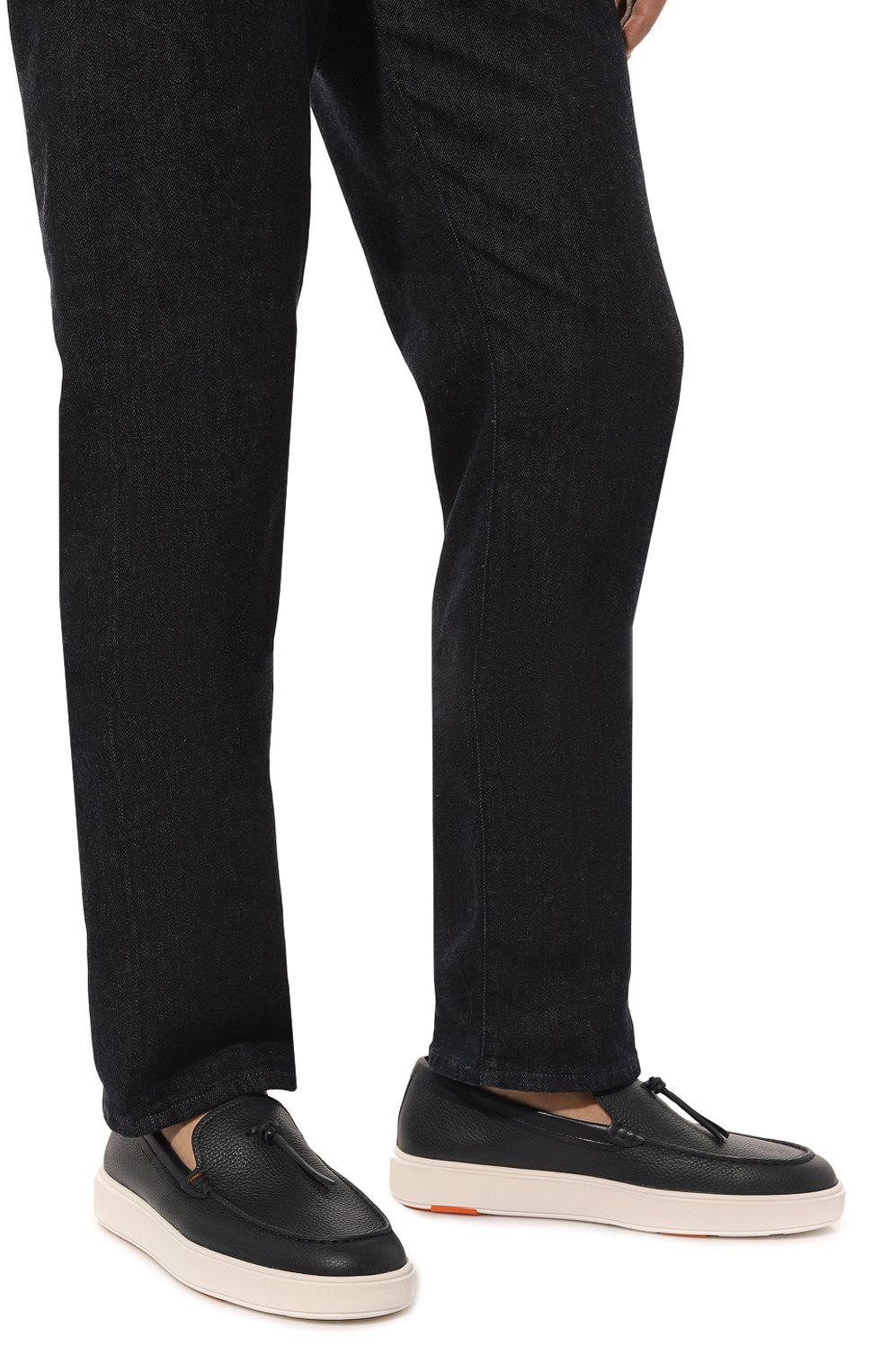 Кожаные слипоны SANTONI, арт. MBCD21439BARCSB4U55, фото 3