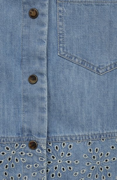 Джинсовая рубашка BRUNELLO CUCINELLI голубого цвета по цене 42750 руб., арт. BH192C844B, фото 3 Джинсовая рубашка BRUNELLO CUCINELLI, арт. BH192C844B, фото 3