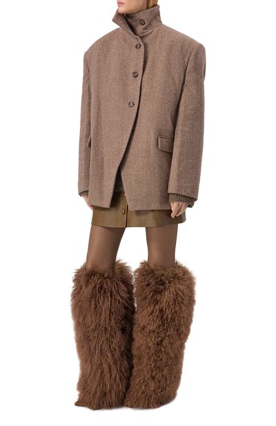 Сапоги furry stiletto 105 из овчины PARIS TEXAS, арт. PX1072/XMNFR, фото 3