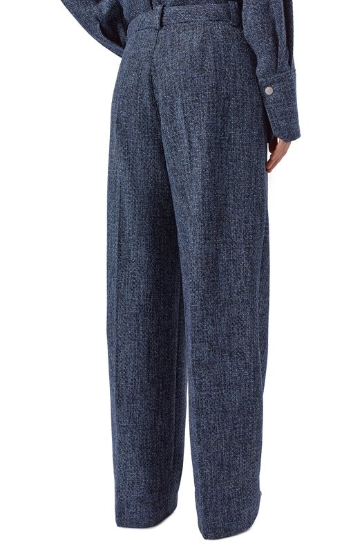 Твидовые брюки BOSS Orange 50553824 Синий  50553824 Фото 4