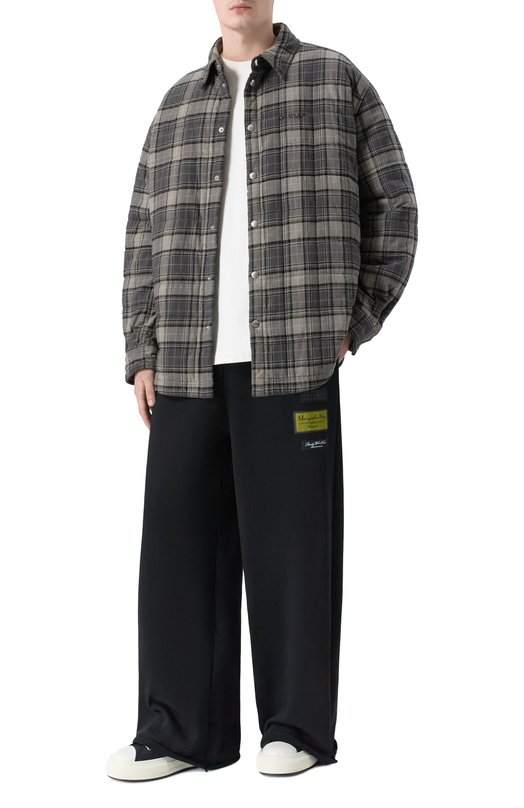 Утепленная куртка-рубашка Off-White 0MES01AF25FAB002 Серый  0MES01AF25FAB002 Фото 2