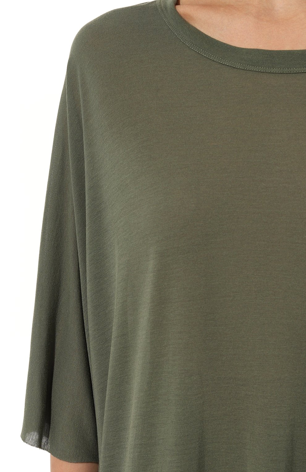 Футболка из вискозы и шелка RICK OWENS, арт. RP01C5204/JS, фото 5