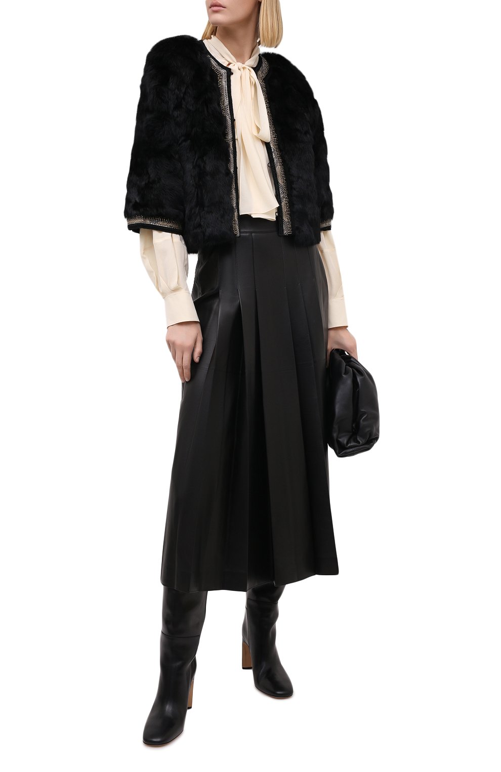 Шуба из меха кролика BLUGIRL, арт. 02525, фото 2