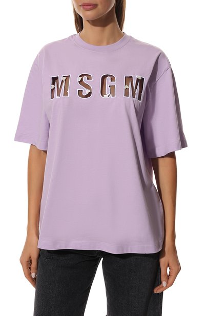 Хлопковая футболка MSGM, арт. 3241MDM99 227298, фото 3