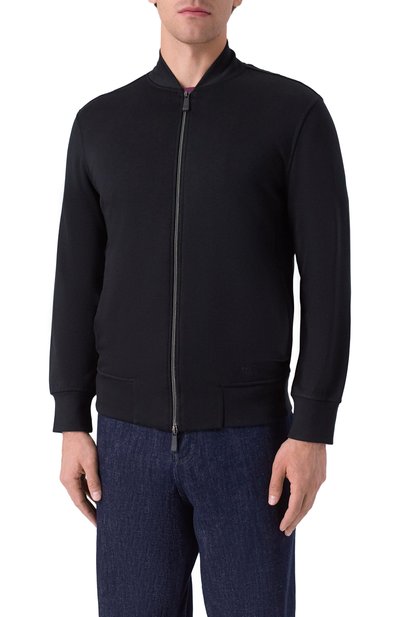 Толстовка из вискозы KITON черного цвета по цене 126500 руб., арт. UMM069004, фото 3 Толстовка из вискозы KITON, арт. UMM069004, фото 3