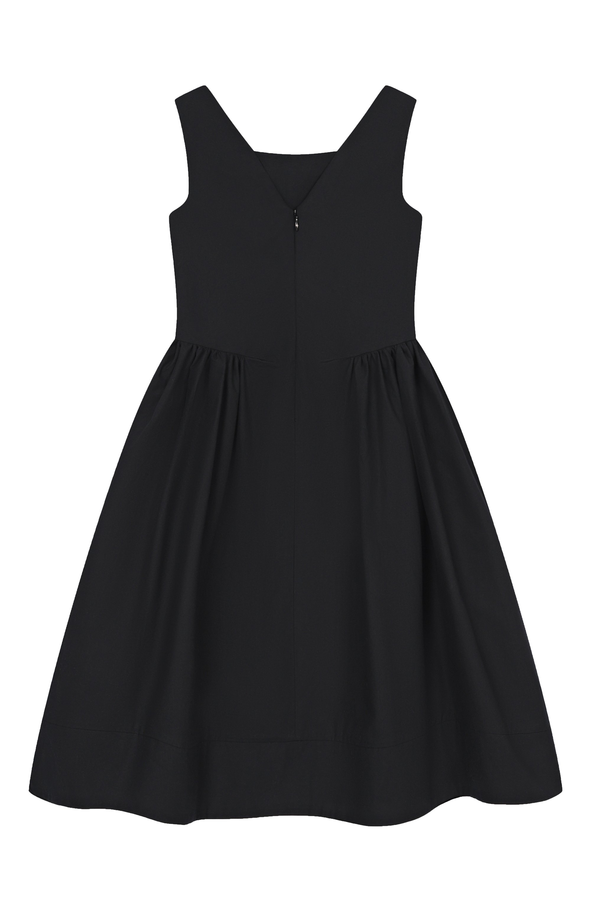 Хлопковая платье ELISABETTA FRANCHI LA MIA BAMBINA черного цвета по цене 39900 руб., арт. EFAB6640/CA235_001, фото 2 Хлопковая платье ELISABETTA FRANCHI LA MIA BAMBINA, арт. EFAB6640/CA235_001, фото 2