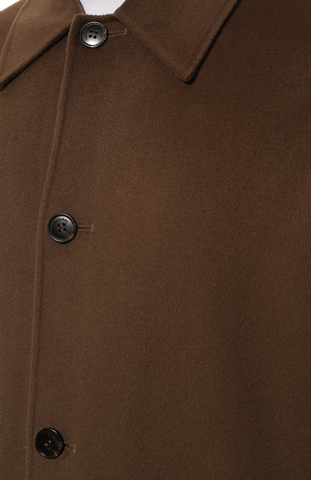 Пальто из шерсти и шелка NANUSHKA коричневого цвета по цене 141000 руб., арт. NM24FWJK02678, фото 5 Пальто из шерсти и шелка NANUSHKA, арт. NM24FWJK02678, фото 5