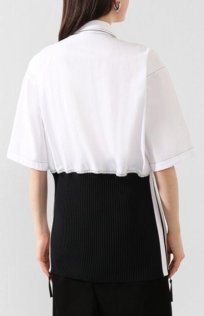 Хлопковая рубашка BURBERRY черно-белого цвета по цене 156000 руб., арт. 4564507, фото 4 Хлопковая рубашка BURBERRY, арт. 4564507, фото 4