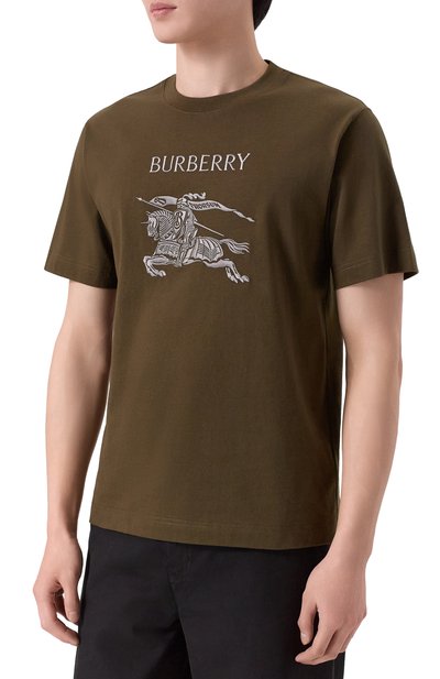 Хлопковая футболка BURBERRY, арт. 8119007, фото 3