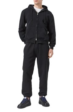 Мужские кожаные кеды stock BURBERRY черного цвета, арт. 8095692 | Фото 2 (Подошва: Массивная; Материал сплава: Проставлено; Материал внешний: Натуральная кожа; Материал внутренний: Текстиль; Драгоценные камни: Проставлено; Материал утеплителя: Без утеплителя; Кросс-КТ: Низкие; Стили: Классический)