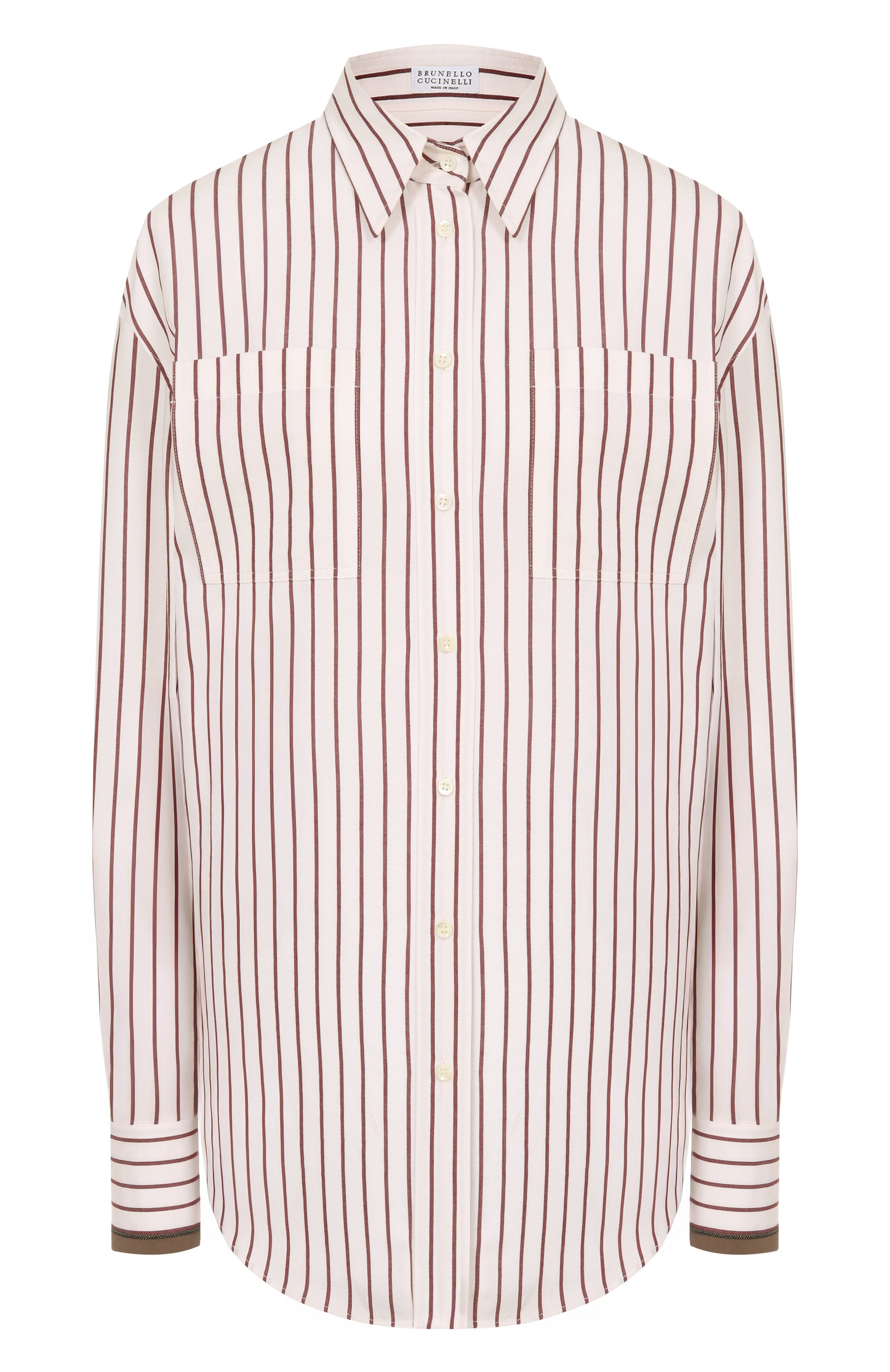 Хлопковая рубашка BRUNELLO CUCINELLI, арт. MA783RD616, фото 1