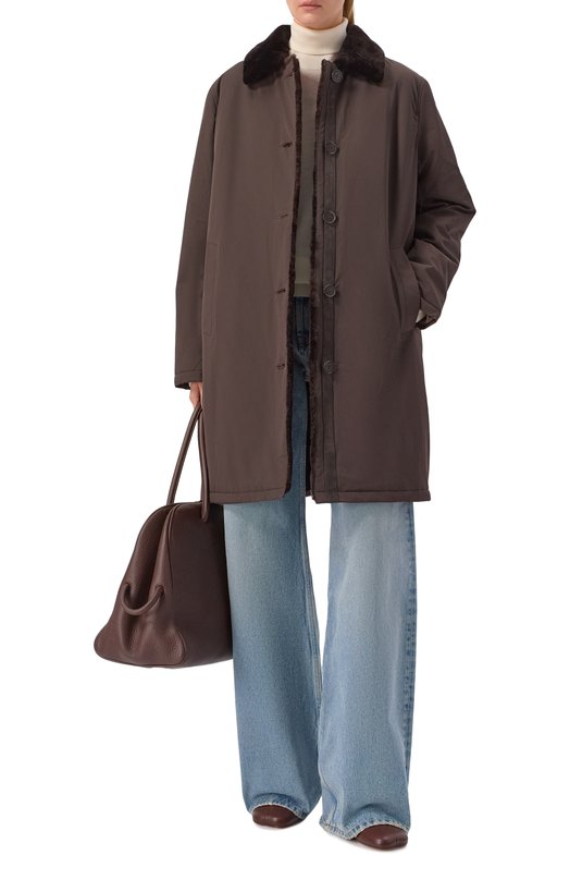 Пальто из овчины Venera M. 3500F-90VM Коричневый  3500F-90VM Фото 2