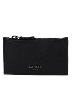 Мужской кожаный футляр для кредитных карт LANCEL темно-синего цвета, арт. A12879 | Фото 1 (Материал: Натуральная кожа; Материал сплава: Проставлено; Нос: Не проставлено)