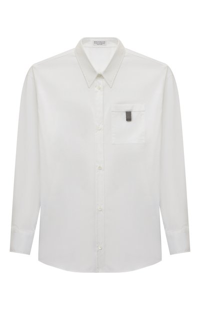 Хлопковая блузка BRUNELLO CUCINELLI, арт. B0091C832C, фото 1