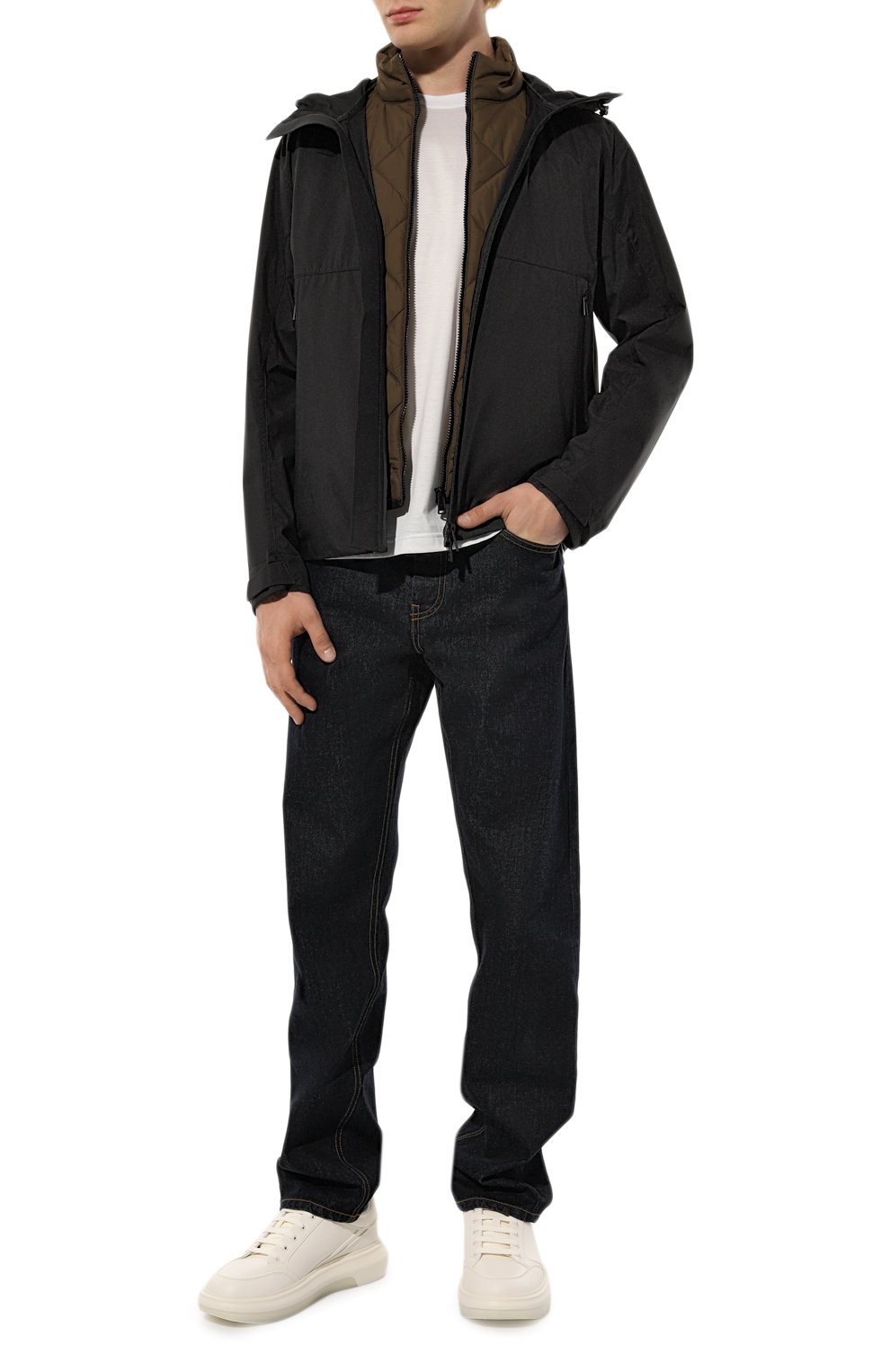 Кожаные кеды EMPORIO ARMANI, арт. X4X633/XM964, фото 2