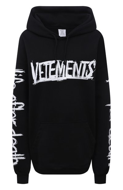 Женский хлопковое худи VETEMENTS, арт. UA52TR910W 1606/W