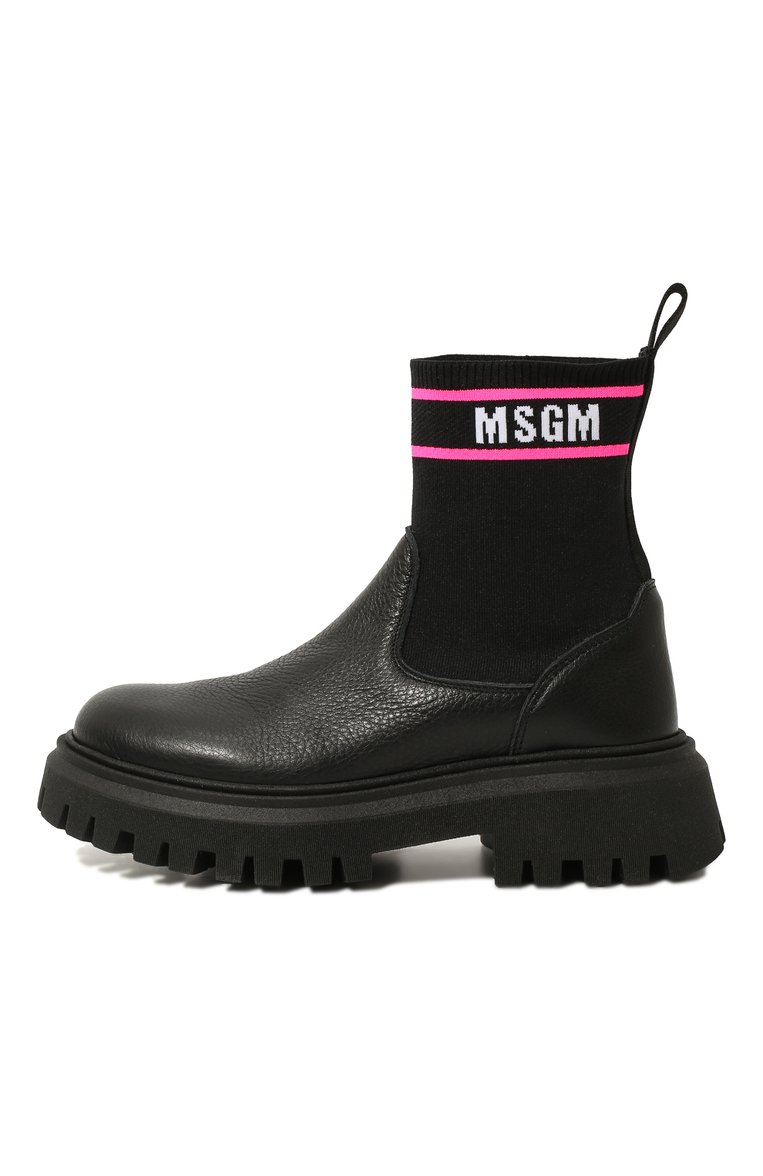 Кожаные ботинки MSGM KIDS, арт. 72561 VAR.2/36-41, фото 2