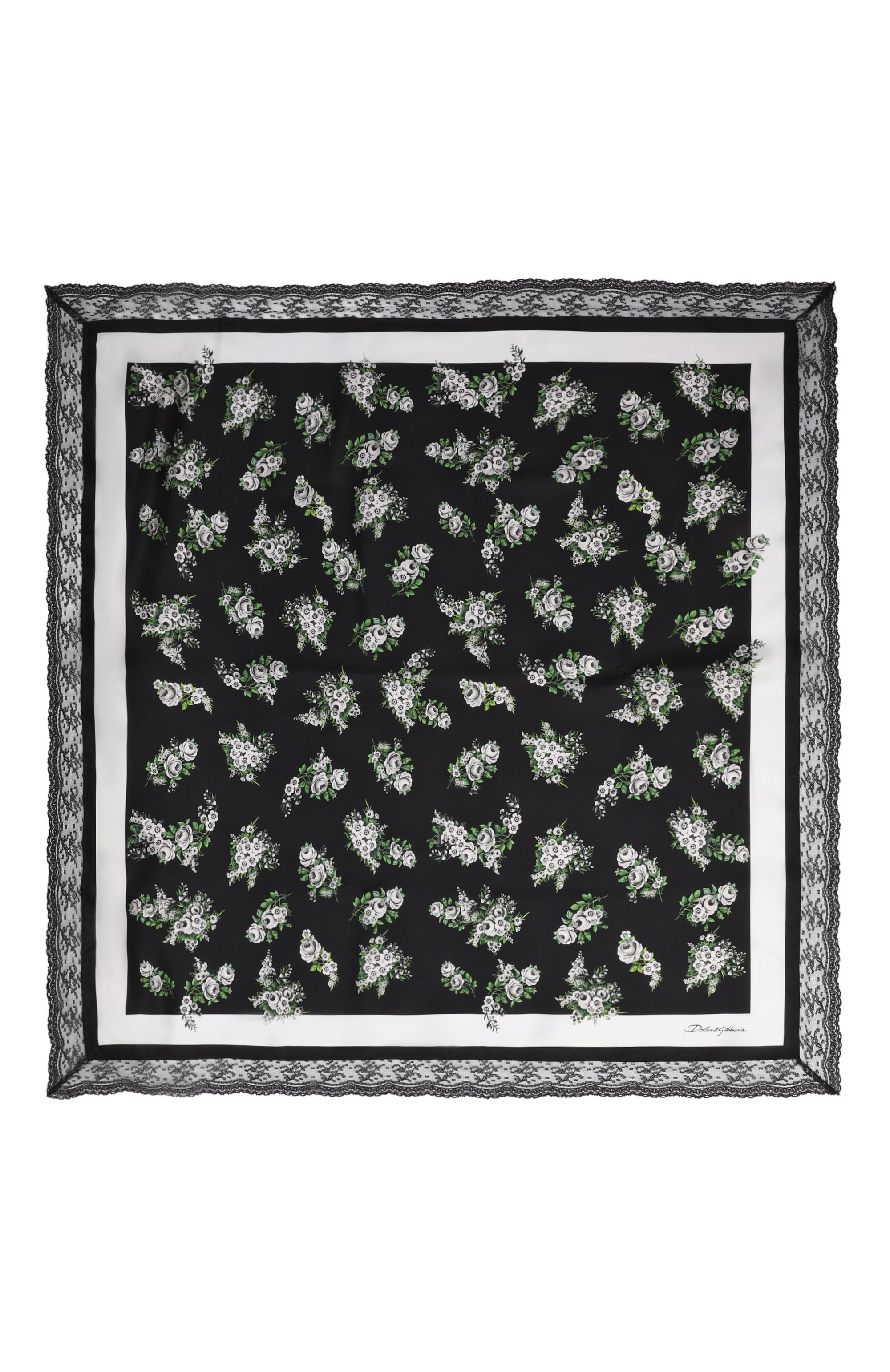 Шелковый платок DOLCE & GABBANA, арт. FN118R/GDDUI, фото 4